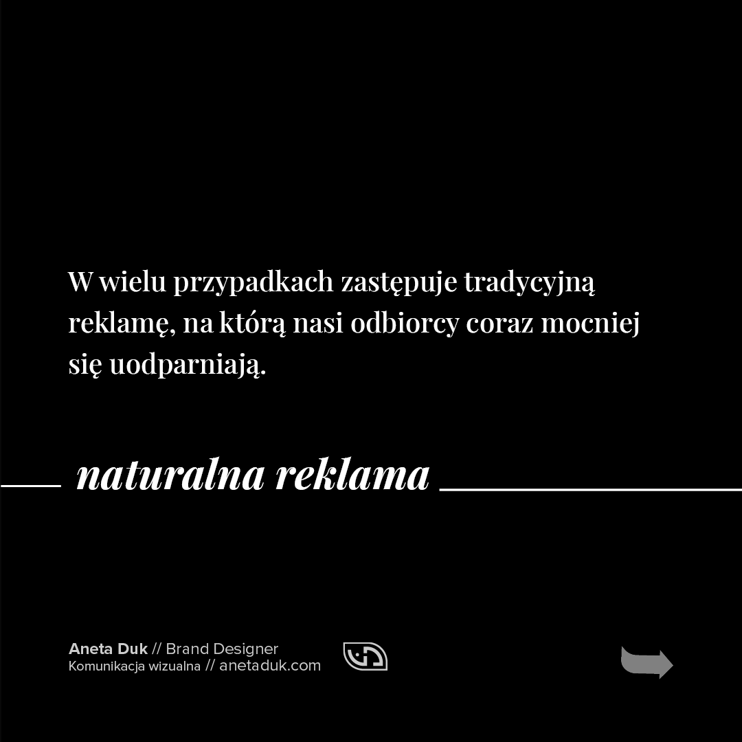 Naturalna reklama. Marka osobista zastępuje tradycyjną reklamę.