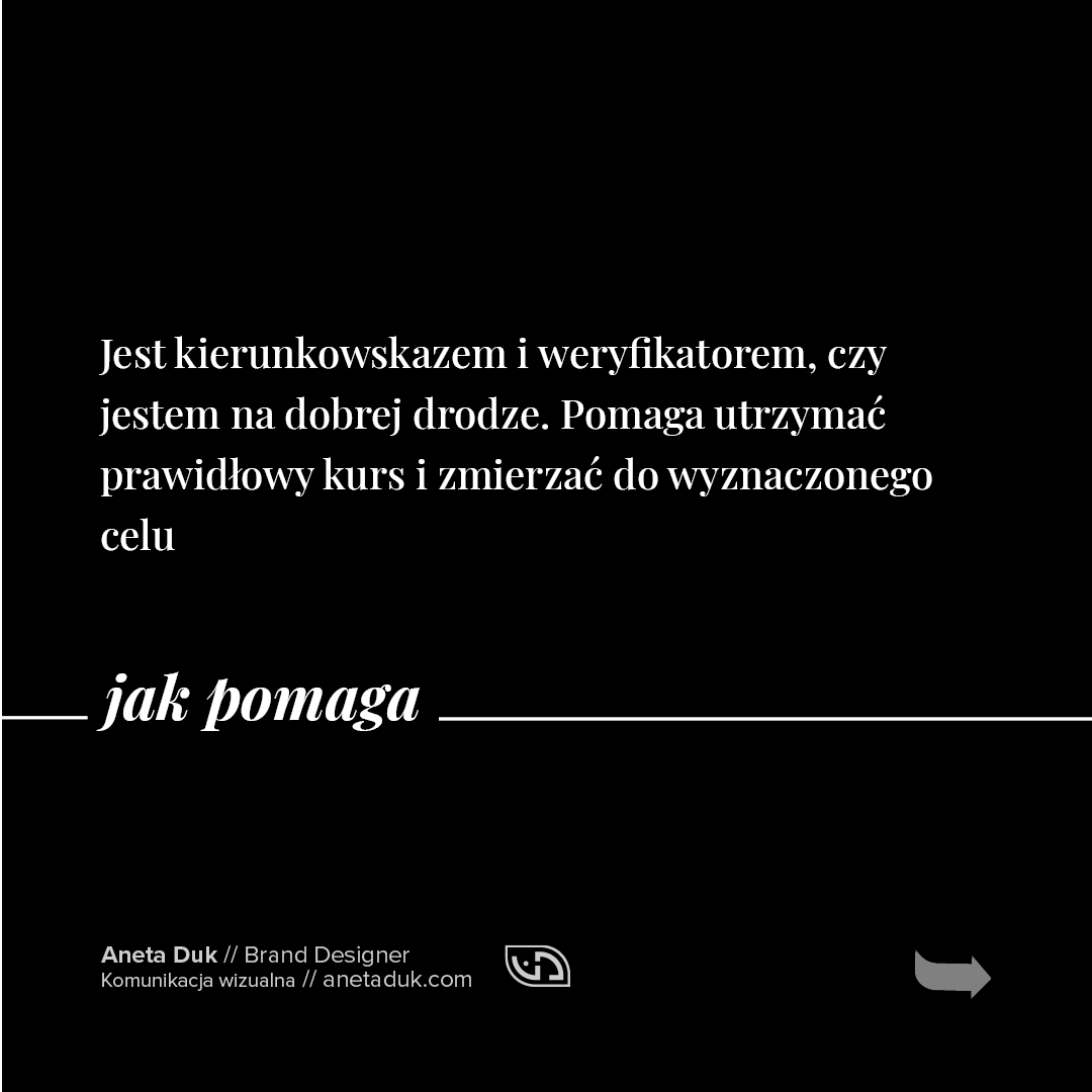 Misja jak pomaga? Jest kierunkowskazem i weryfikatorem czy jesteśmy na dobrej drodze.