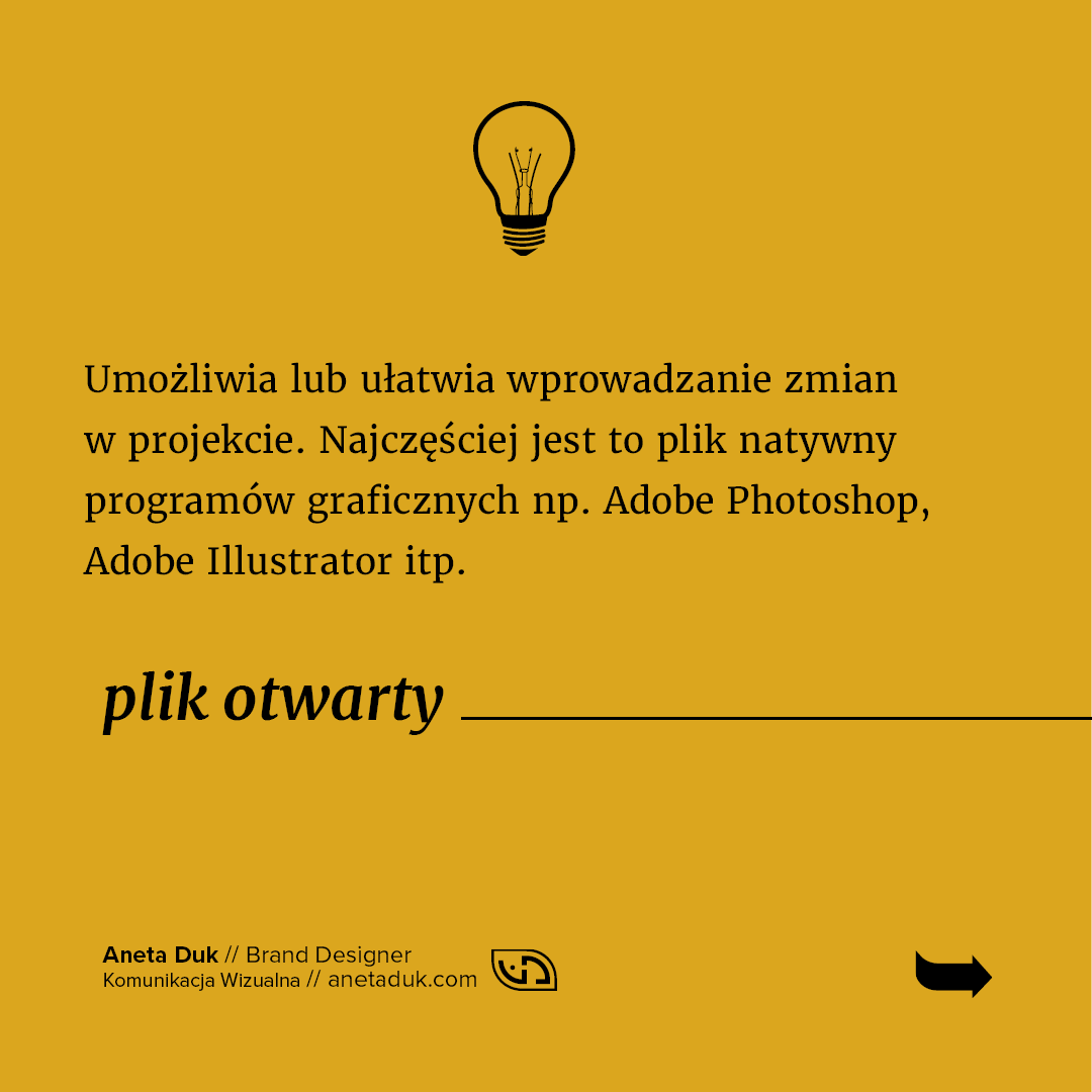 Pliki otwarte projektów graficznych